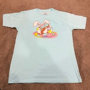 Buc-ee's Easter 2024 Every Bunny Needs Some Bunny Light Blue Graphic T-Shirt L